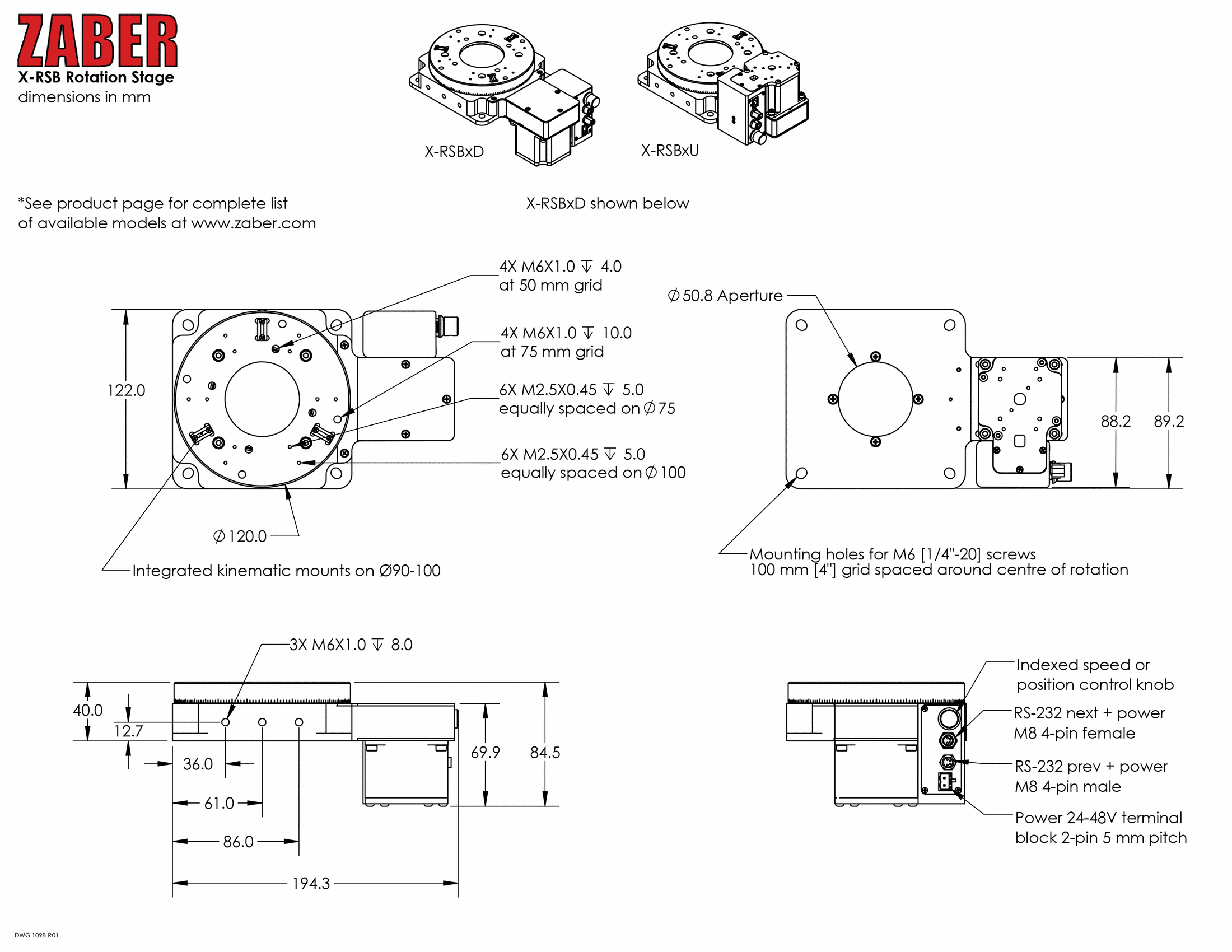 X-RSB User's Manual - Zaber