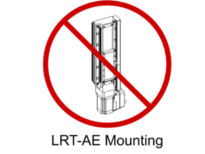 This orientation can cause the flex cable to bunch up, especially in stages over 500 mm travel.